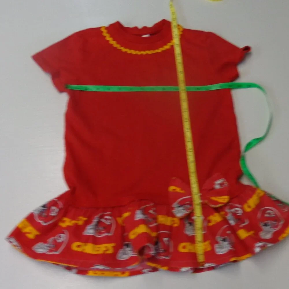 Rabbit Skins Tee Size 7 Hand Made Chiefs Cheerleader Suit